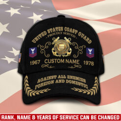 US Coast Guard, E 8 Gold - Classic Cap