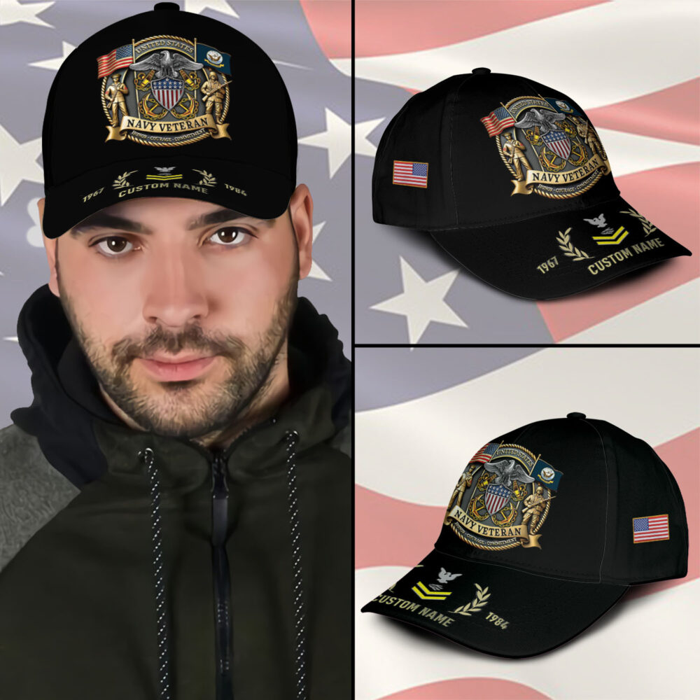 US Navy, Honor - Courage - Commitment - Classic Cap - Image 3