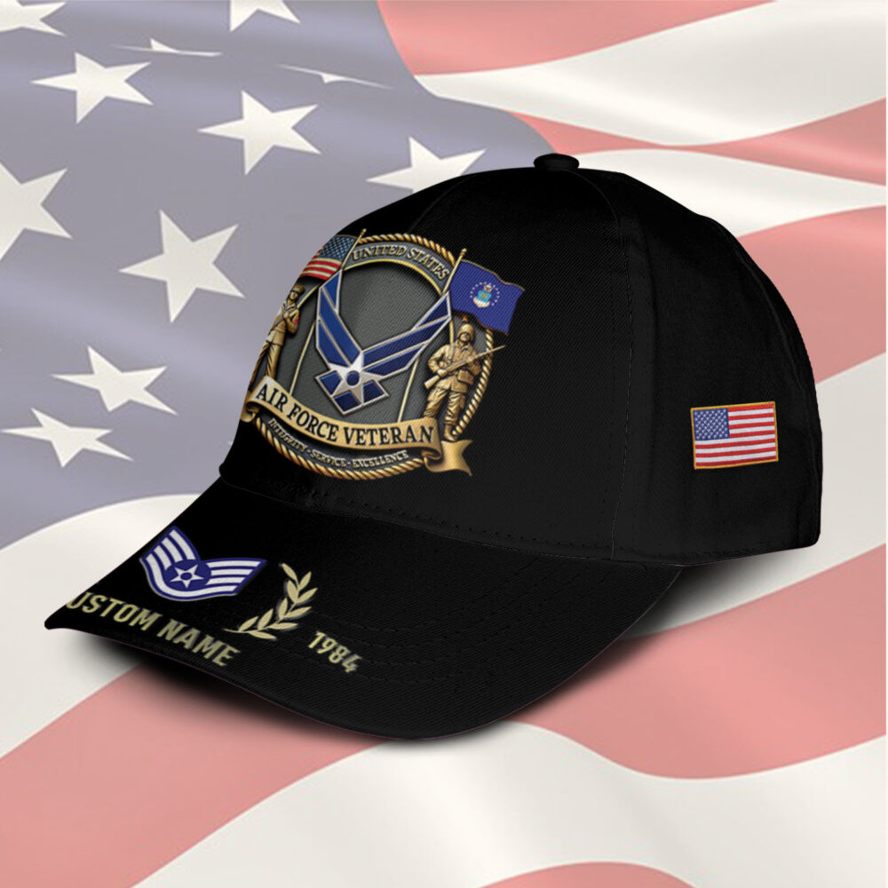 US Air Force, Land Of The Free, Because Of The Brave - Classic Cap - Image 2