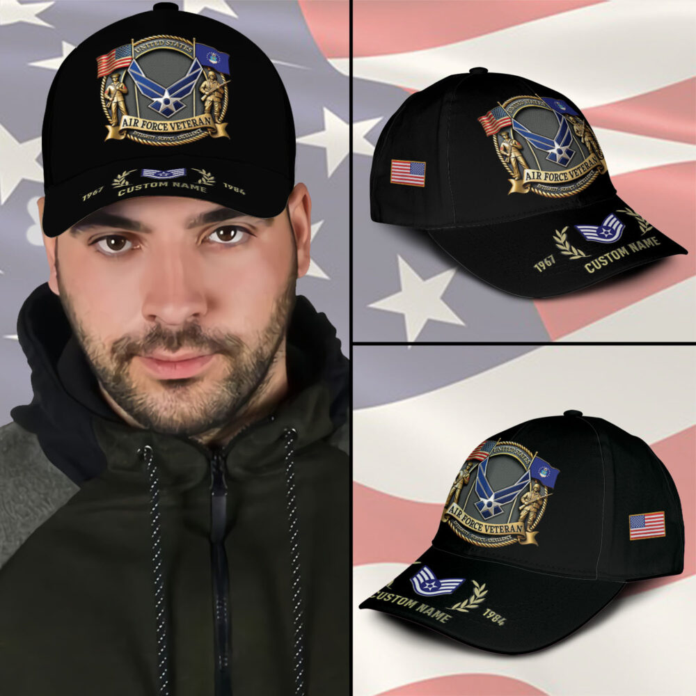 US Air Force, Land Of The Free, Because Of The Brave - Classic Cap - Image 3