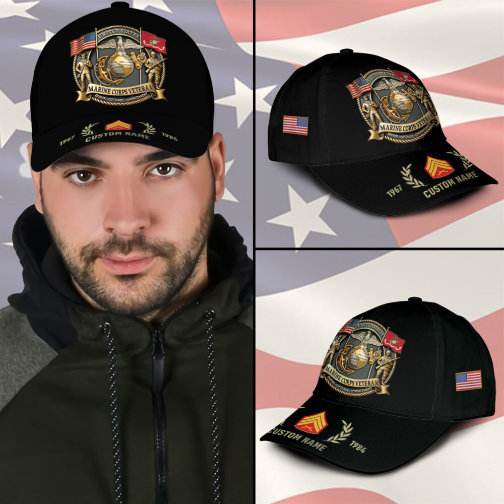 US Marine Corps, O 3 Marines Captain - Classic Cap - Image 3
