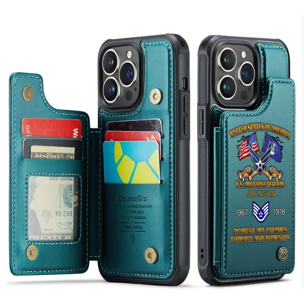 US Air Force , Lest We Forget - Leather Flip Phone Case - Image 5