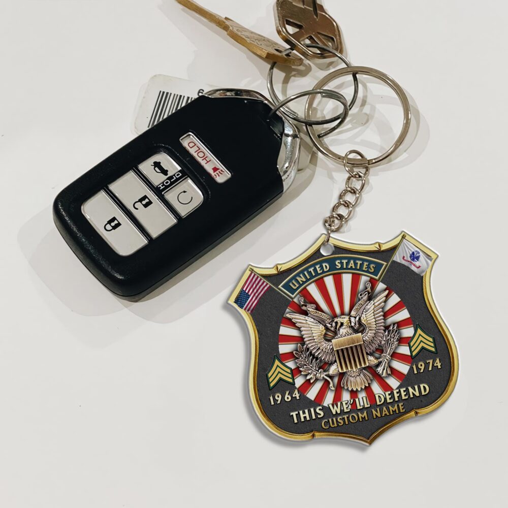 US Army, E 5 Army Sergeant - Acrylic Keychain - Image 3
