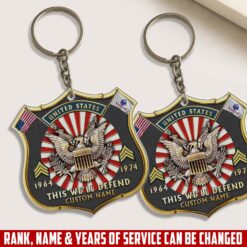 US Army, E 5 Army Sergeant - Acrylic Keychain