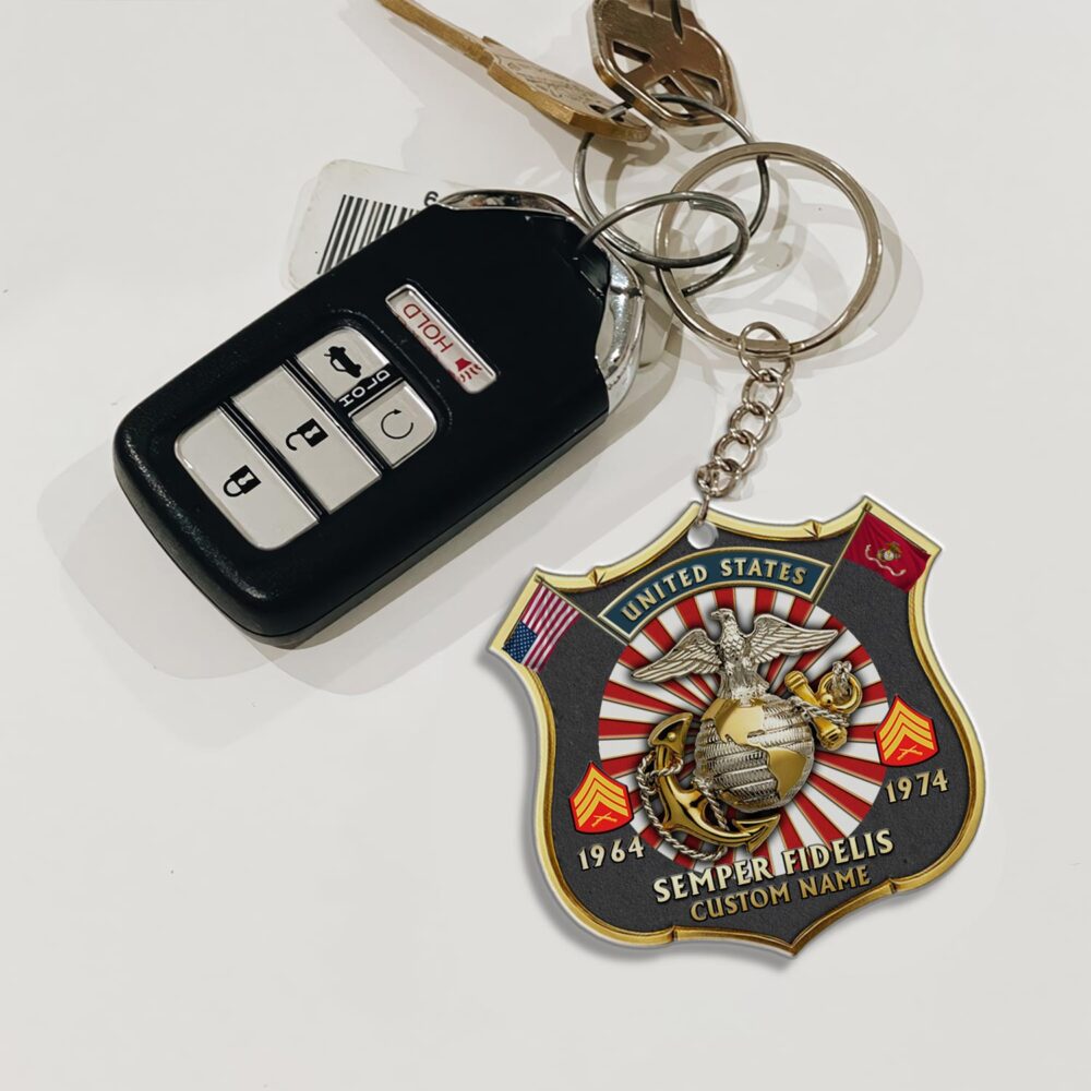 US Marine Corps, Honor The Fallen - Acrylic Keychain - Image 3