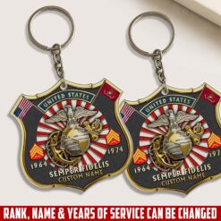 US Marine Corps, Honor The Fallen - Acrylic Keychain