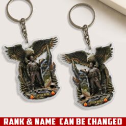 US Marine Corps, E 7 Marines Gunnery Sergeant - Acrylic Keychain