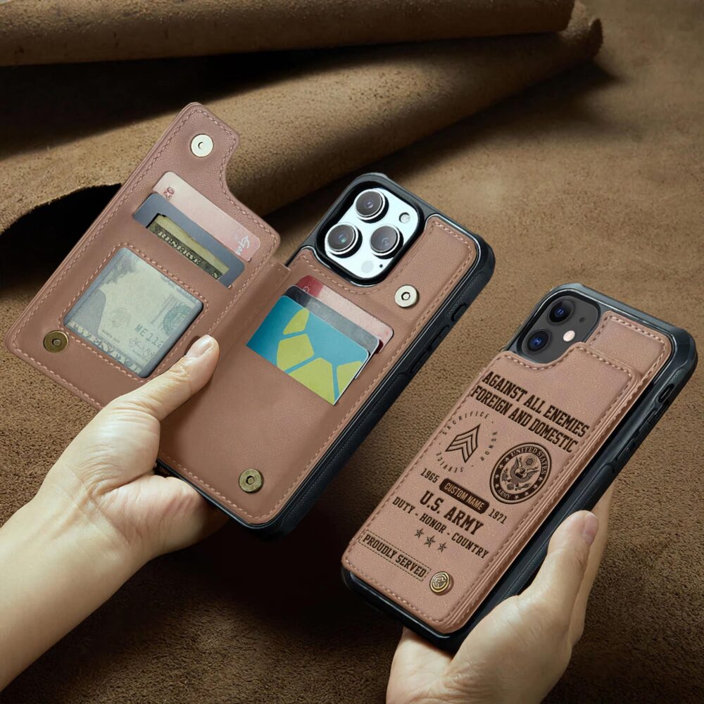 US Army, Be All You Can Be - Leather Flip Phone Case - Image 2