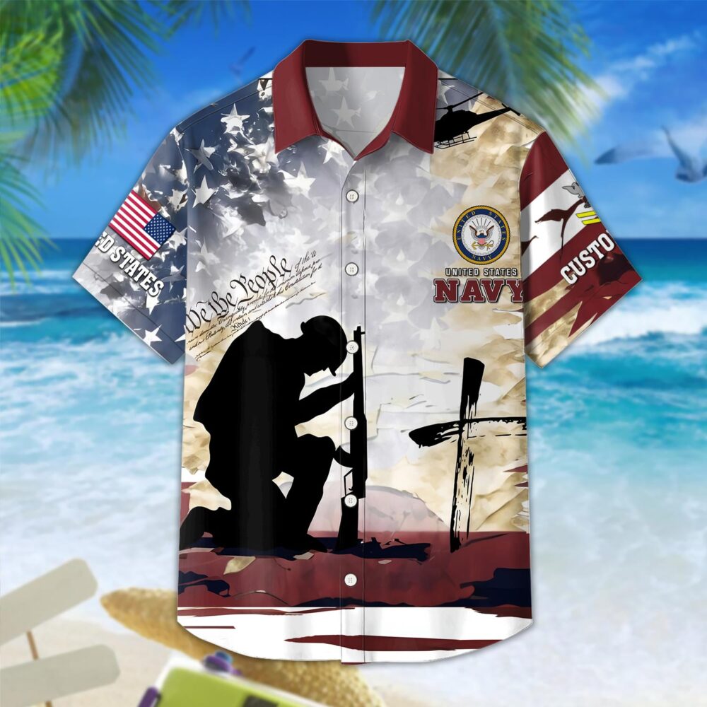 US Navy, Once A Sailor, Always A Sailor - Hawaii Shirt - Image 3