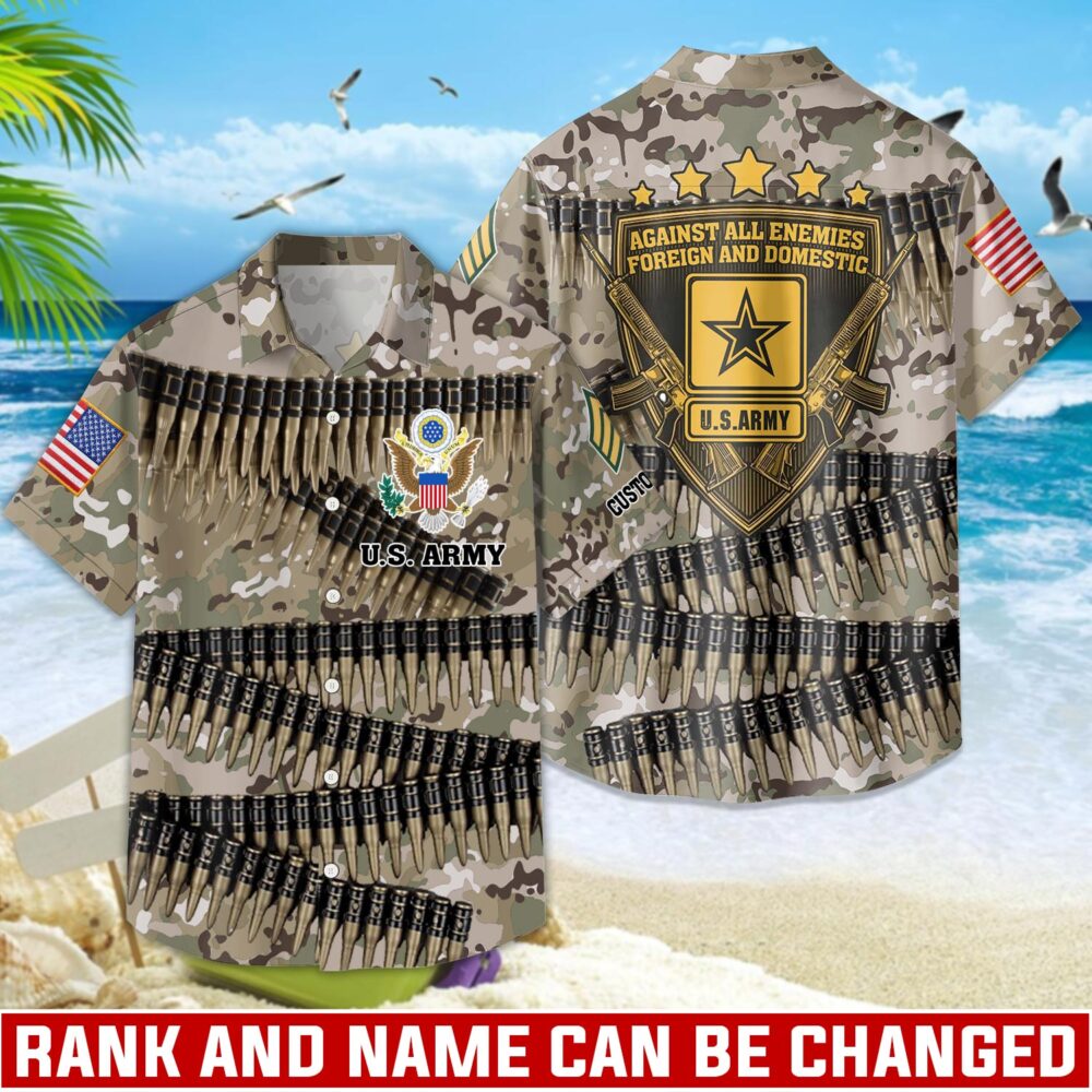 US Army, O 3 Army Captain - Hawaii Shirt