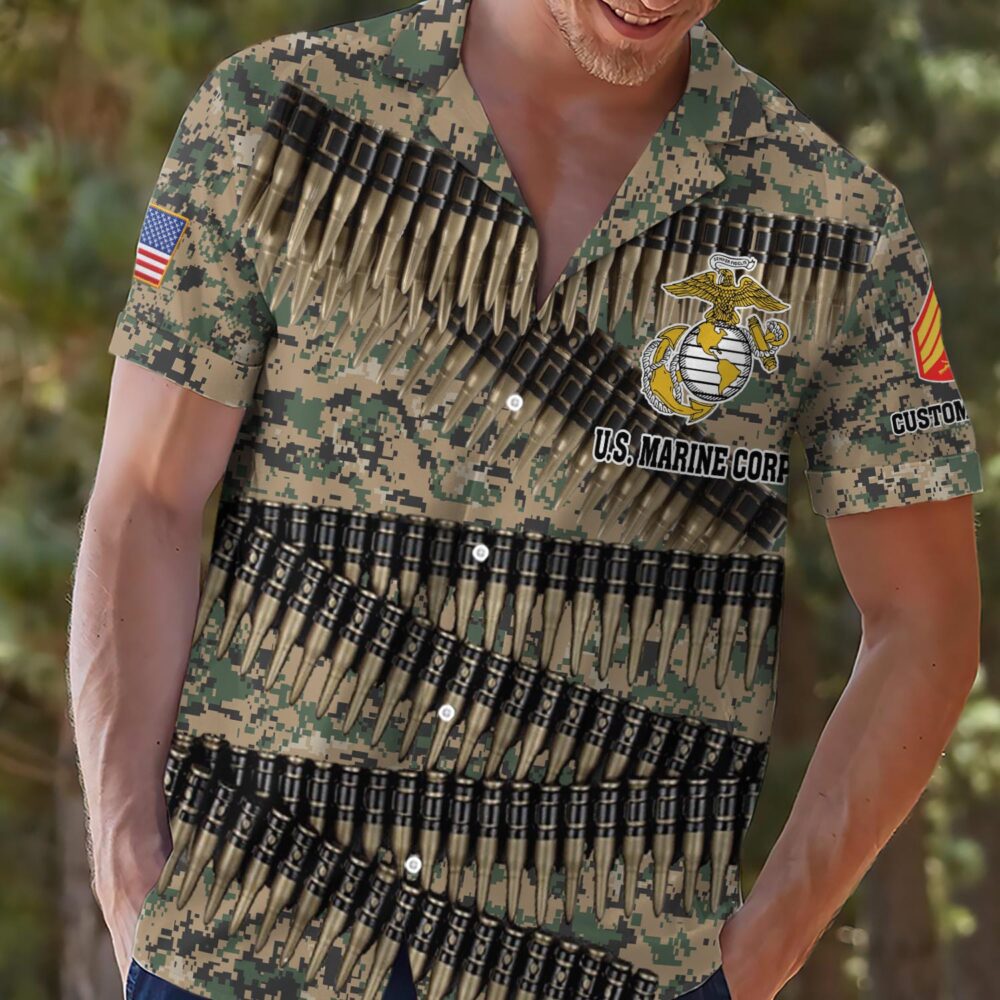 US Marine Corps, E 4 Marines Corporal - Hawaii Shirt - Image 2