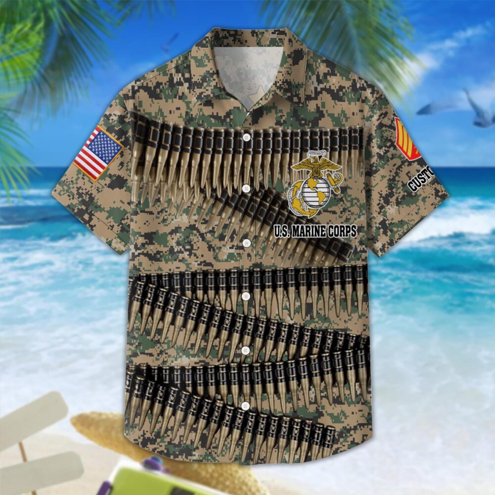 US Marine Corps, E 4 Marines Corporal - Hawaii Shirt - Image 3