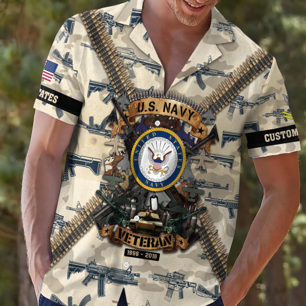 US Navy, E 3 Red - Hawaii Shirt - Image 2
