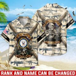US Navy, E 3 Red - Hawaii Shirt
