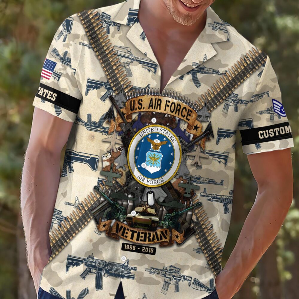 US Air Force , Proud Veteran - Hawaii Shirt - Image 2