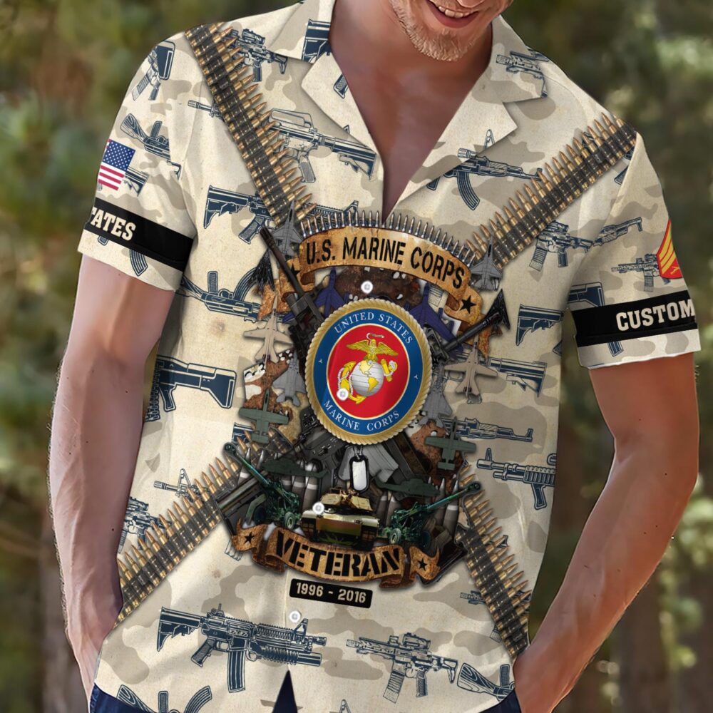 US Marine Corps, I Walked The Walk - Hawaii Shirt - Image 2