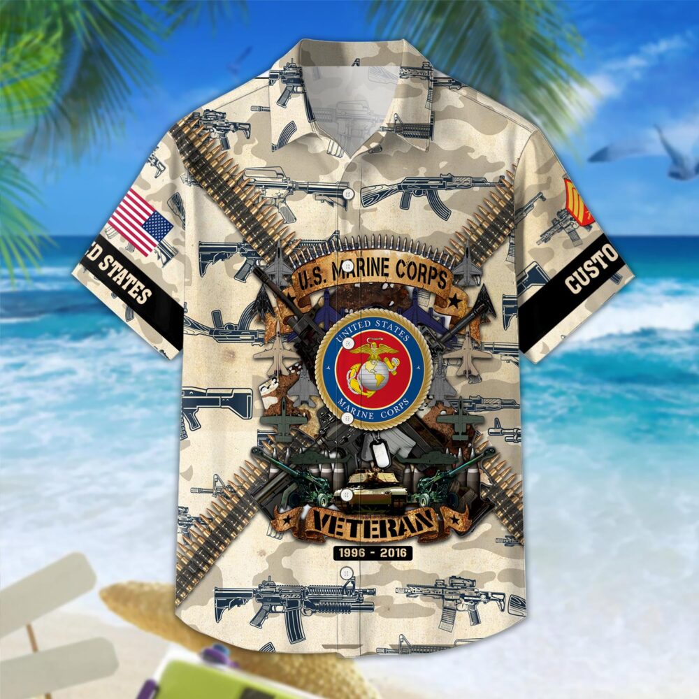 US Marine Corps, I Walked The Walk - Hawaii Shirt - Image 3