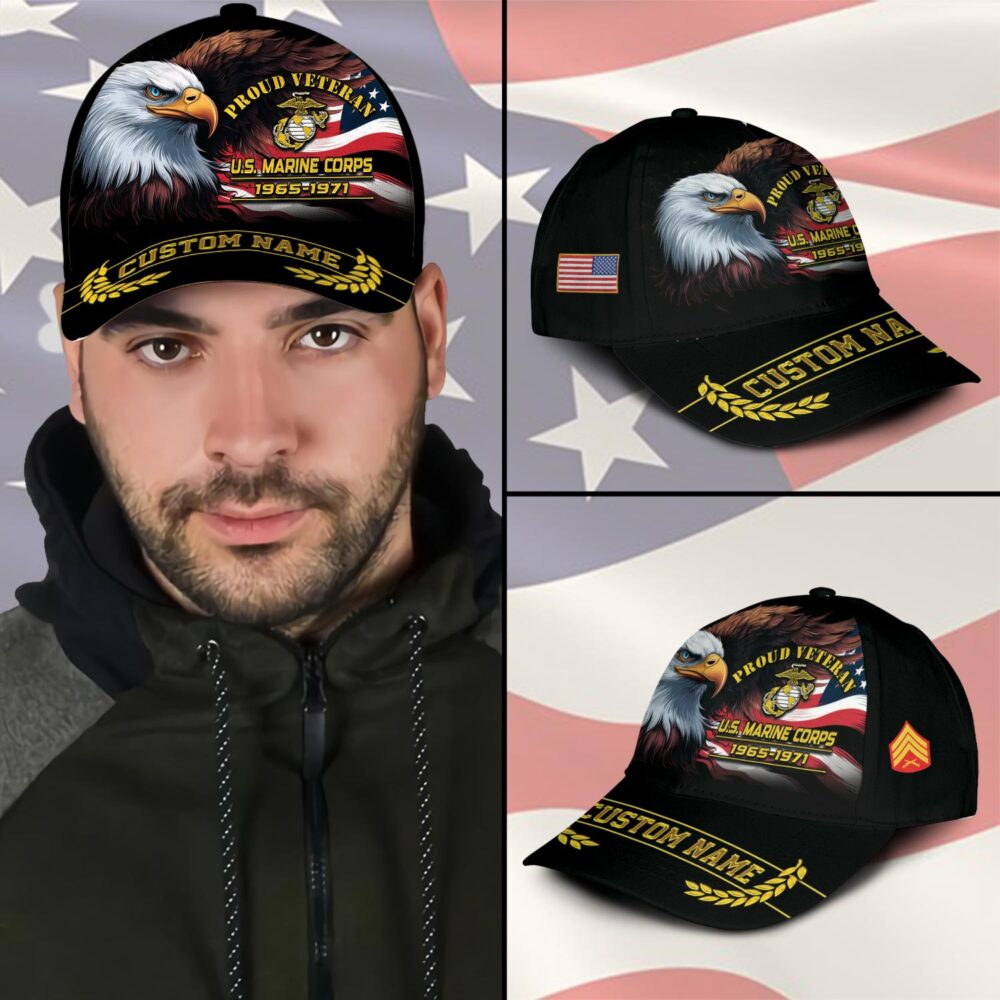 US Marine Corps, E 9 Marines Sergeant Major - Classic Cap - Image 3