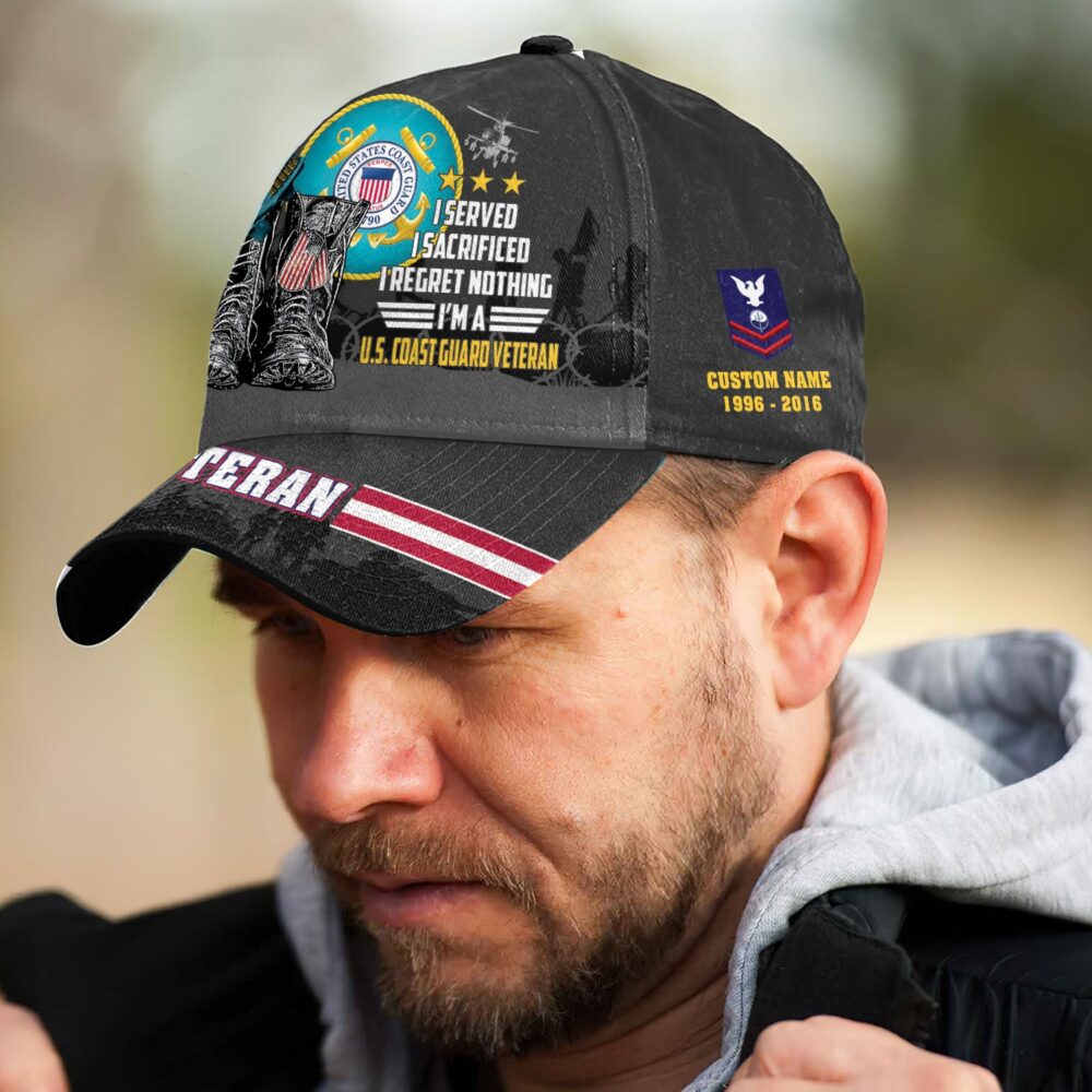 US Coast Guard, E 4 Gold - Classic Cap - Image 3