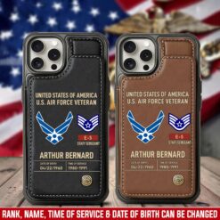 US Air Force , We Own The Sky - Leather Flip Phone Case