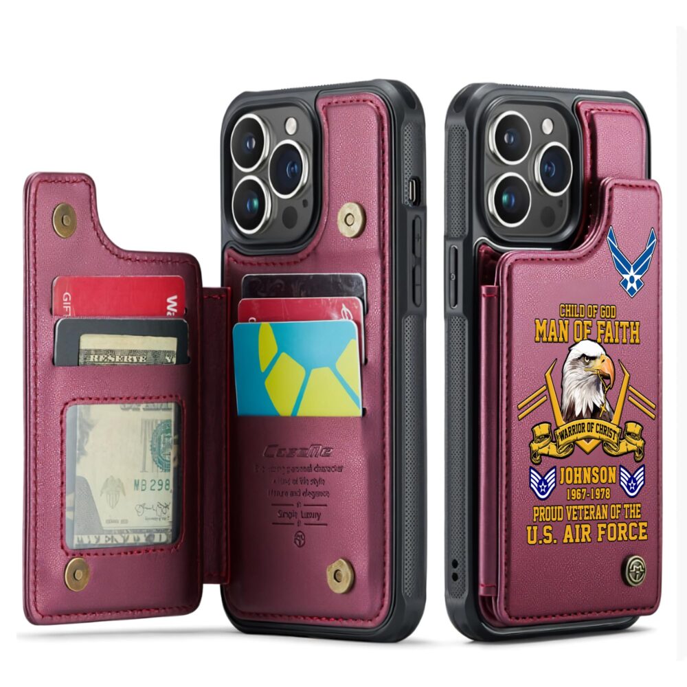 US Air Force , Life And Pride - Leather Flip Phone Case - Image 4