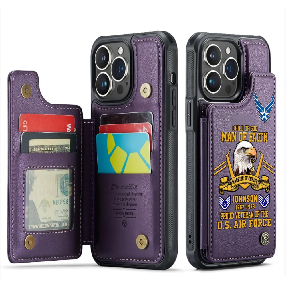 US Air Force , Life And Pride - Leather Flip Phone Case - Image 6