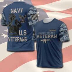 US Navy, Proud Veteran - T-Shirt