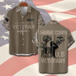 US Marine Corps, Always Remember, Never Forget - Short Sleeve Button Shirt