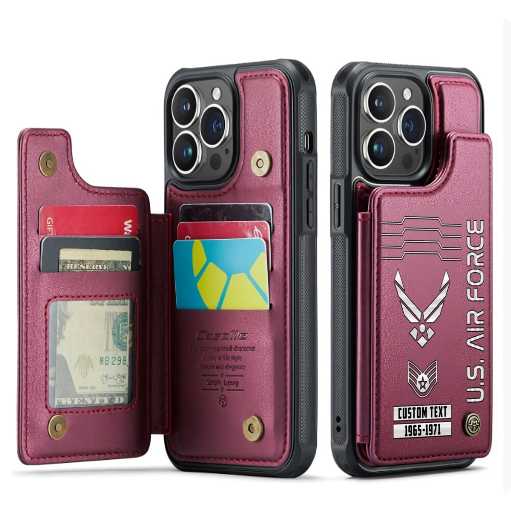US Air Force , I Walked The Walk - Leather Flip Phone Case - Image 4