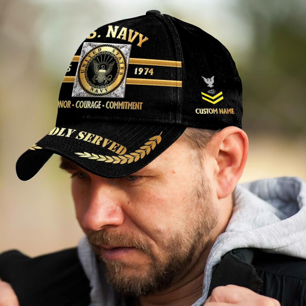 US Navy, E 7 Gold - Classic Cap - Image 3