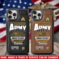 US Army, Thank a Veteran - Leather Flip Phone Case