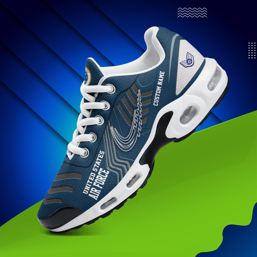 US Air Force , American By Birth, Veteran By Choice - Air Max Plus Shoes - Image 2