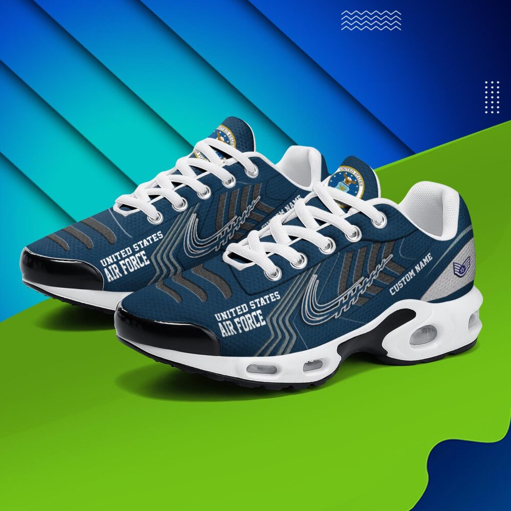 US Air Force , American By Birth, Veteran By Choice - Air Max Plus Shoes - Image 3