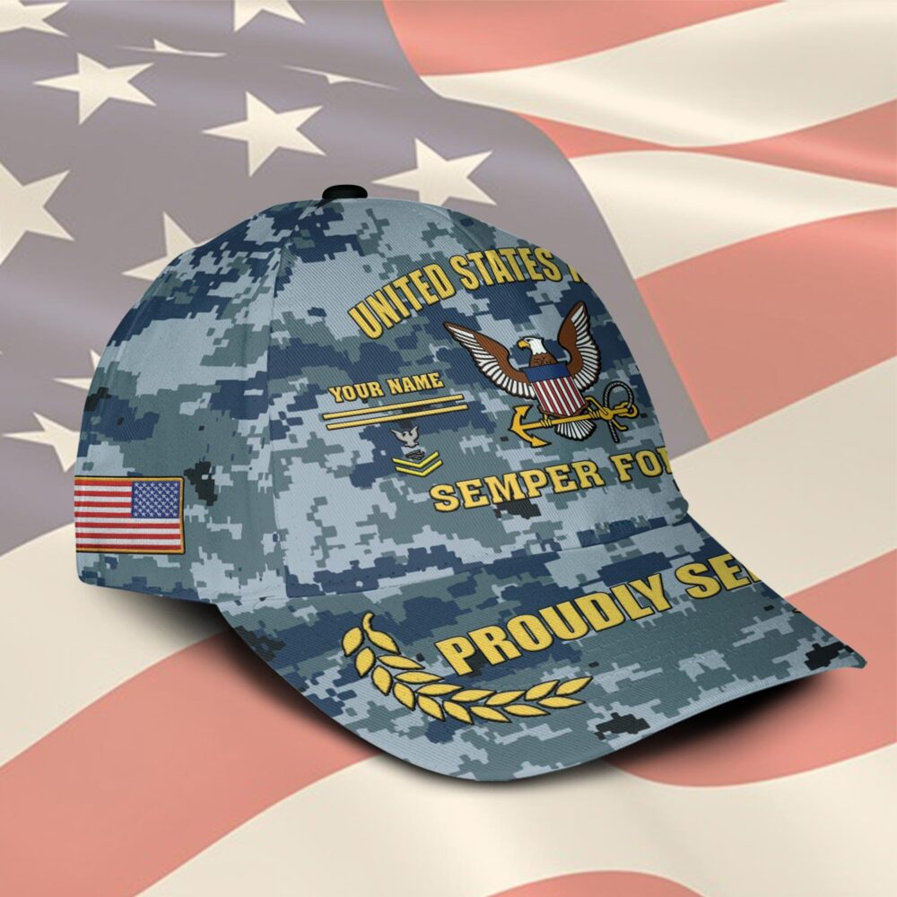US Navy, Land Of The Free, Because Of The Brave - Classic Cap - Image 2