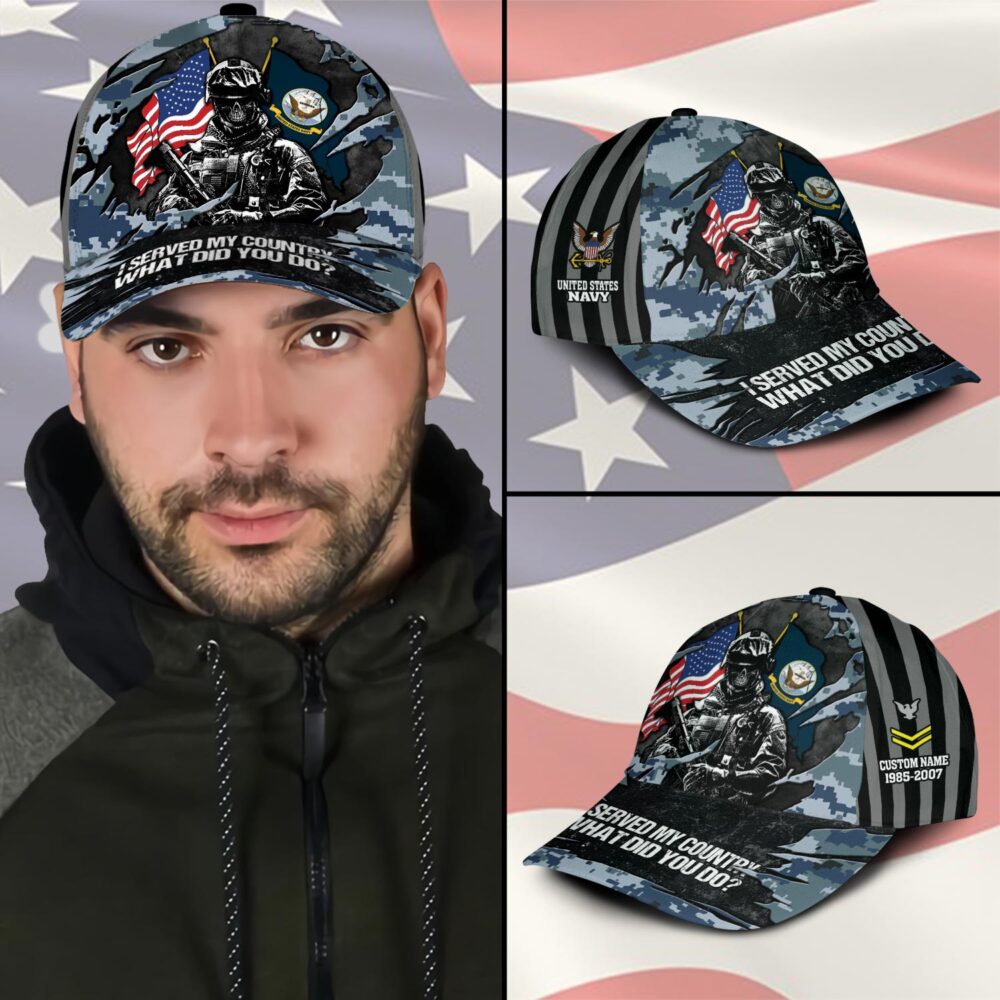US Navy, Once A Sailor, Always A Sailor - Classic Cap - Image 3