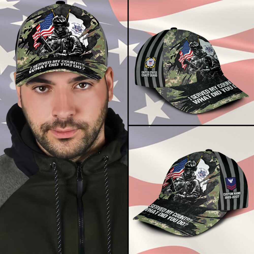 US Coast Guard, E 6 Red - Classic Cap - Image 3