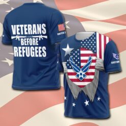 US Air Force , Land Of The Free, Because Of The Brave - T-Shirt