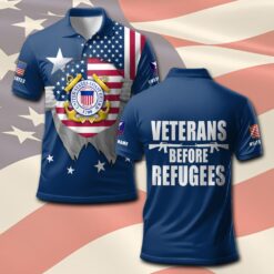 US Coast Guard, Honoring All Who Served - Polo Shirt