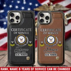 US Navy, Honor The Fallen - Leather Flip Phone Case