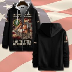 US Army, No One Fights Alone - Zip Hoodie