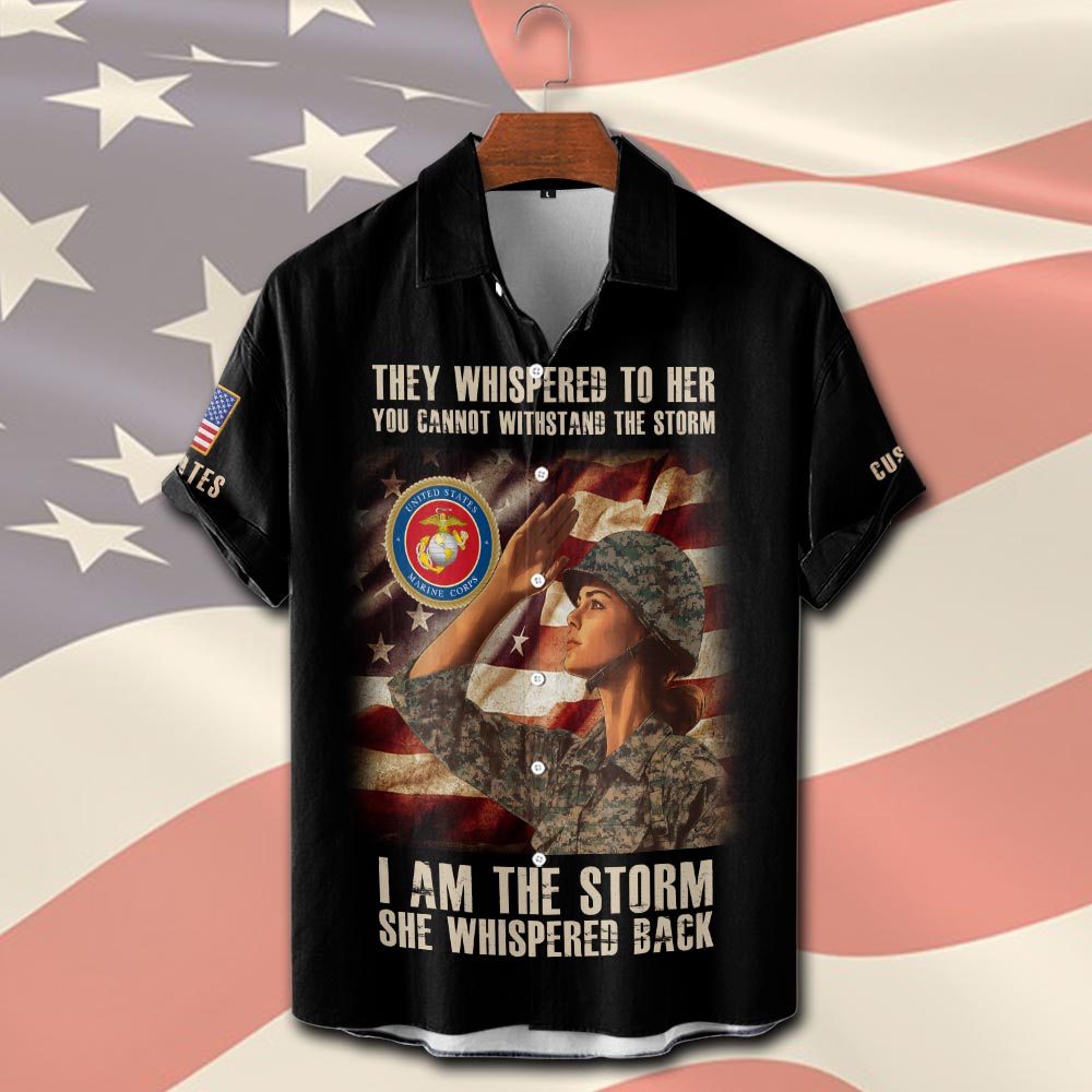 US Marine Corps, All Gave Some, Some Gave All - Short Sleeve Button Shirt - Image 2