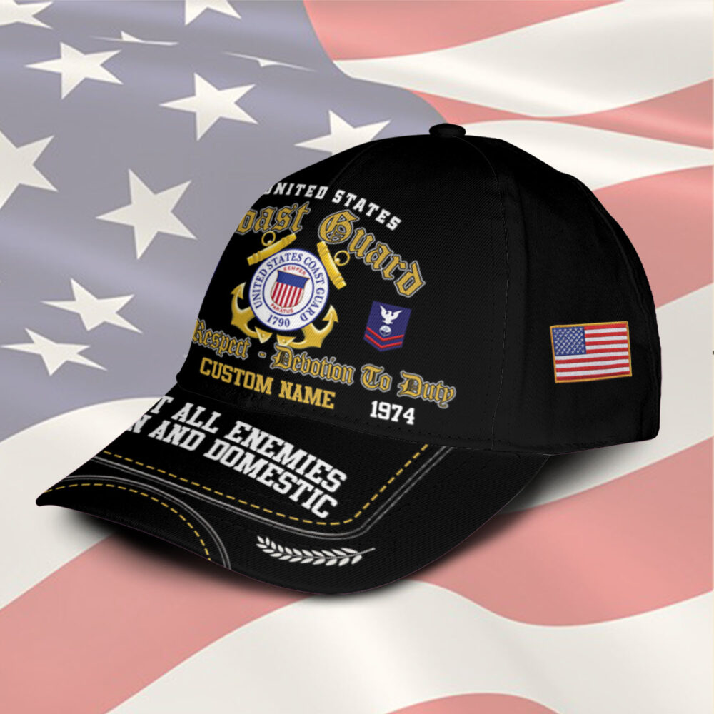 US Coast Guard, E 5 Gold - Classic Cap - Image 2