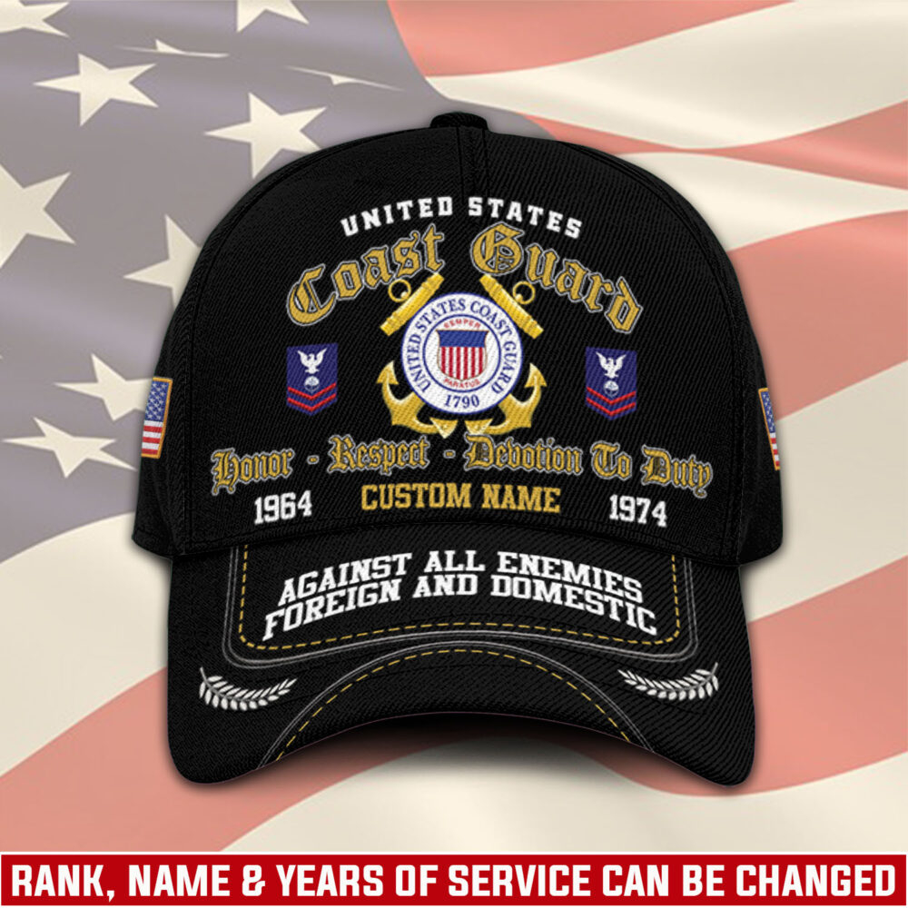 US Coast Guard, E 5 Gold - Classic Cap