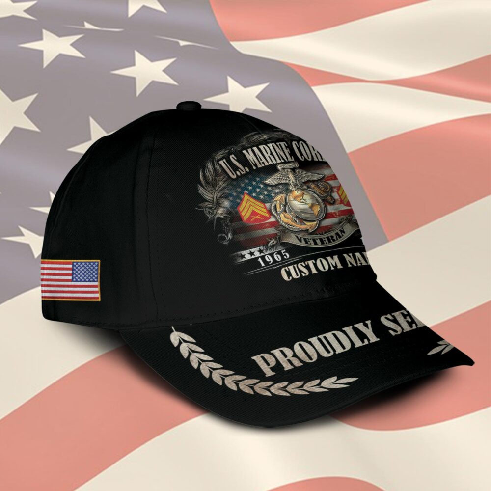 US Marine Corps, E 9 Marines Master Gunnery Sergeant - Classic Cap - Image 2