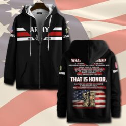US Army, O 4 Army Major - Zip Hoodie