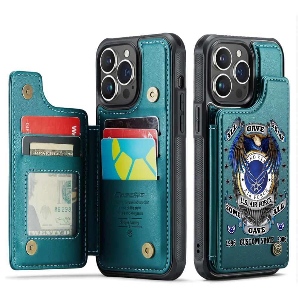 US Air Force , Always Remember, Never Forget - Leather Flip Phone Case - Image 5