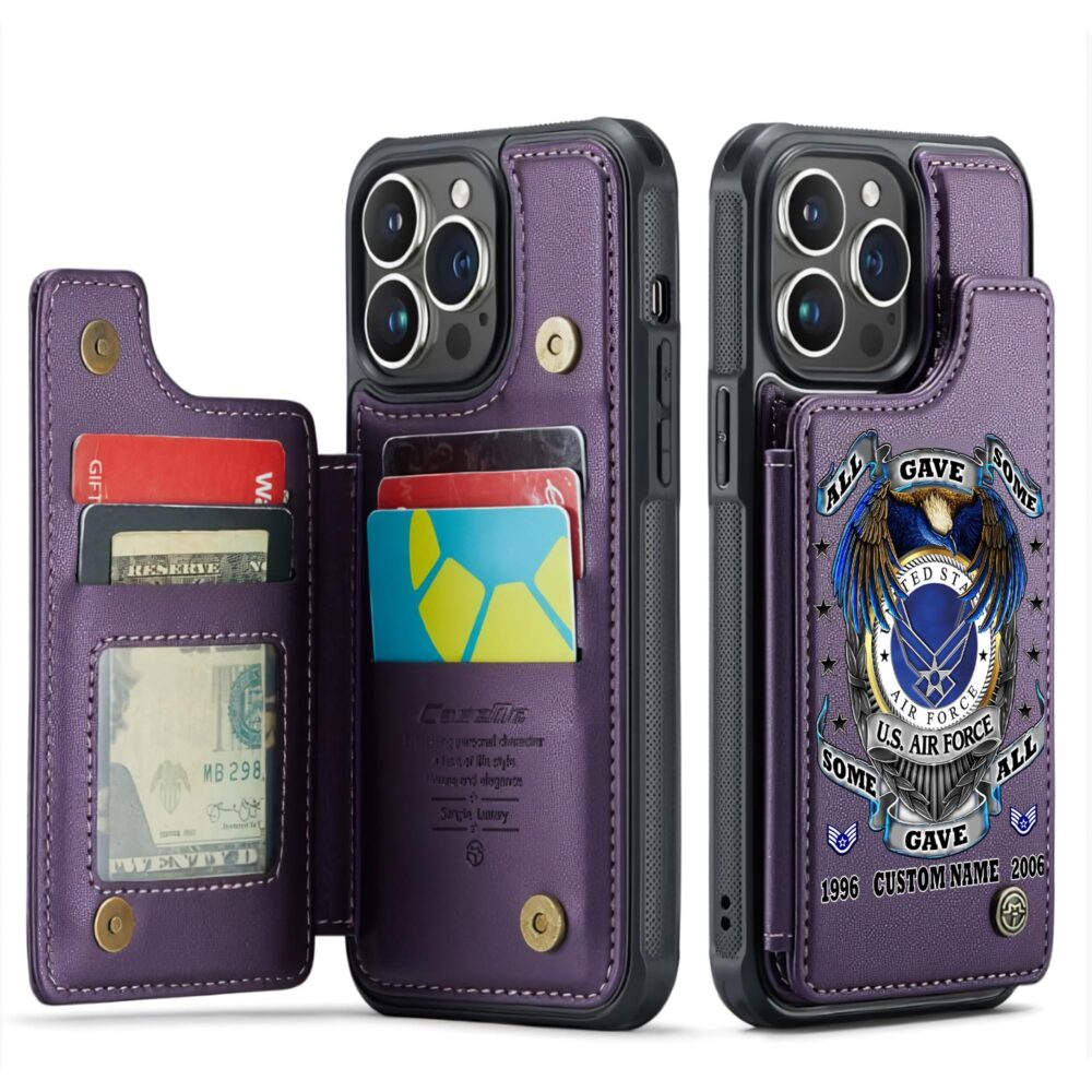 US Air Force , Always Remember, Never Forget - Leather Flip Phone Case - Image 6