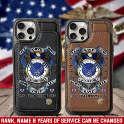 US Air Force , Always Remember, Never Forget - Leather Flip Phone Case