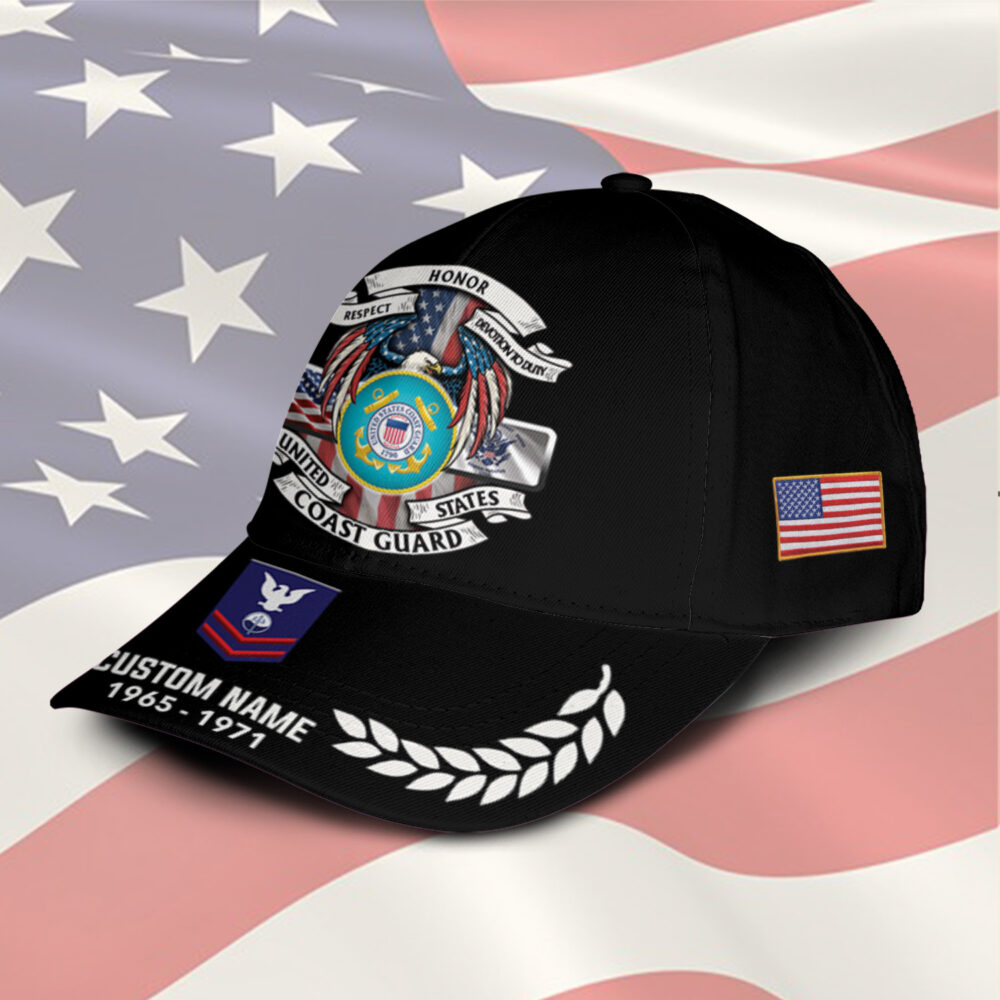 US Coast Guard, E 8 Gold - Classic Cap - Image 2
