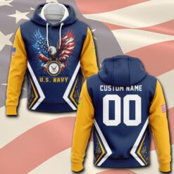 US Navy, E 3 White - Hoodie